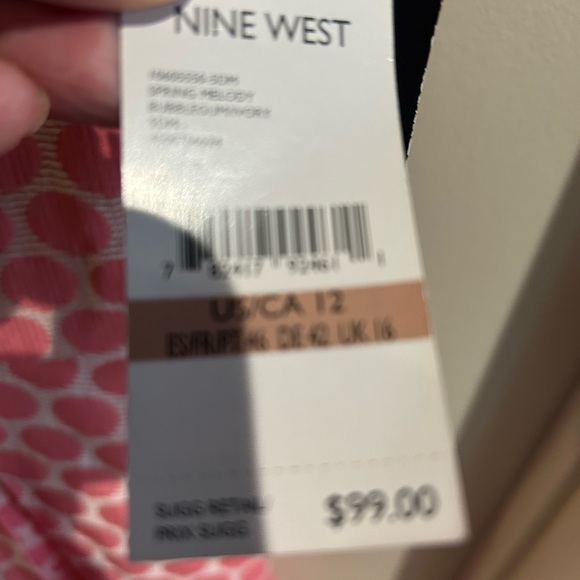 Nine West pink and white midi dress - Picture 4 of 4